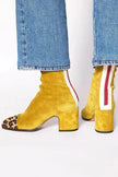 Women's Leopard Print Boots, Elegant Dress Boots in 5 Colors, US 5-12