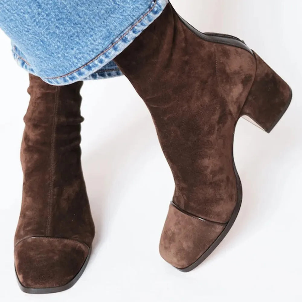 Women's Leopard Print Boots, Elegant Dress Boots in 5 Colors, US 5-12