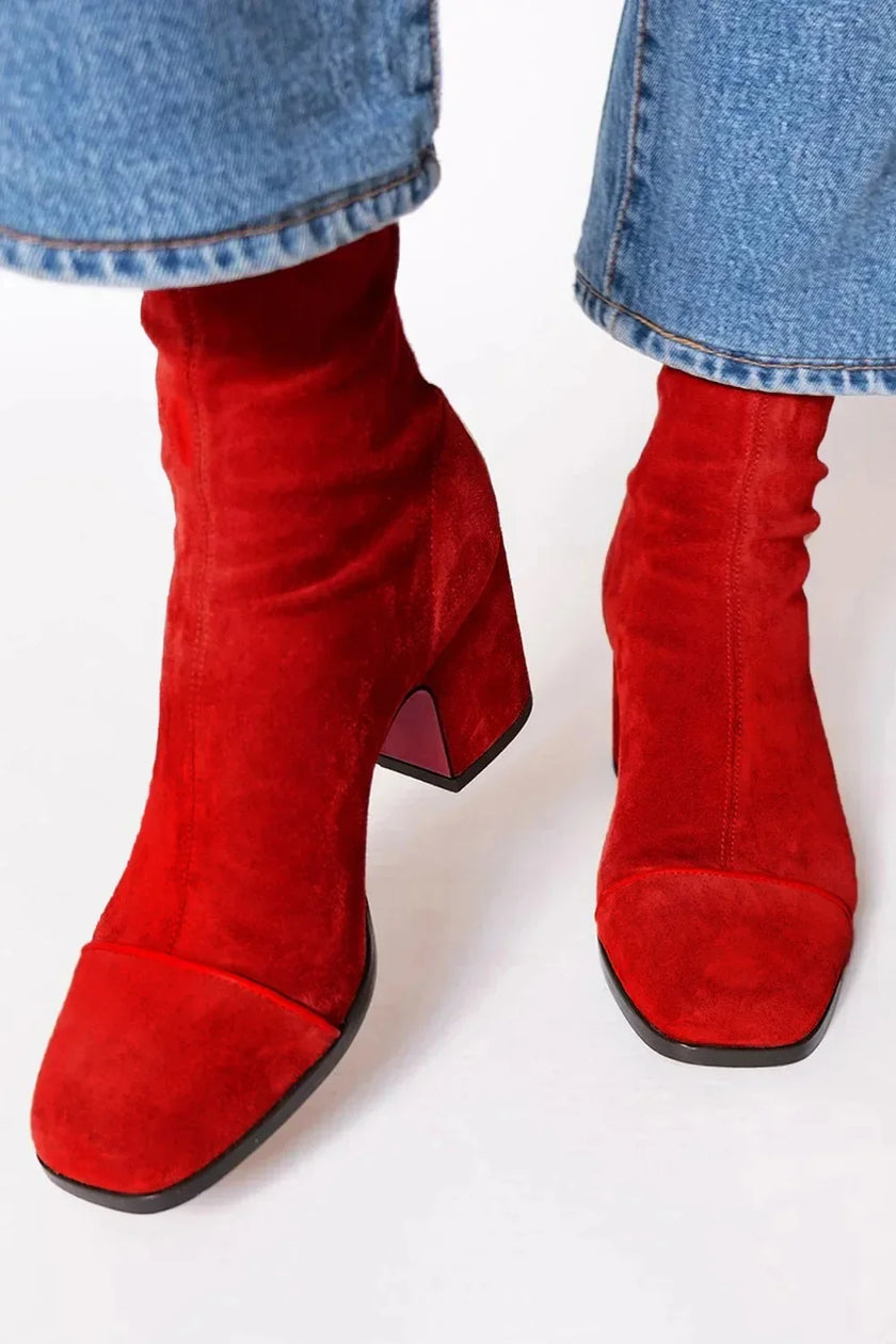 Women's Leopard Print Boots, Elegant Dress Boots in 5 Colors, US 5-12