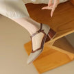 Women's T Strap Heels, Vintage Square Toe Block Heel Pumps