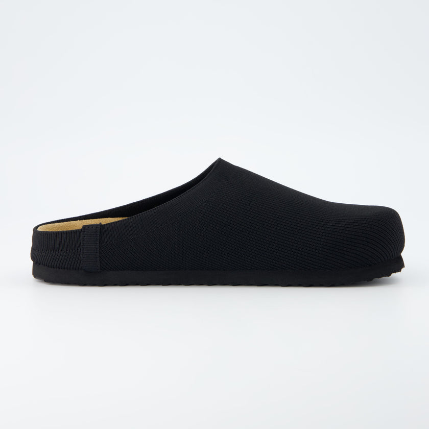 Knit Clogs for Women, Cork Footbed Clog Slippers, Wide Width