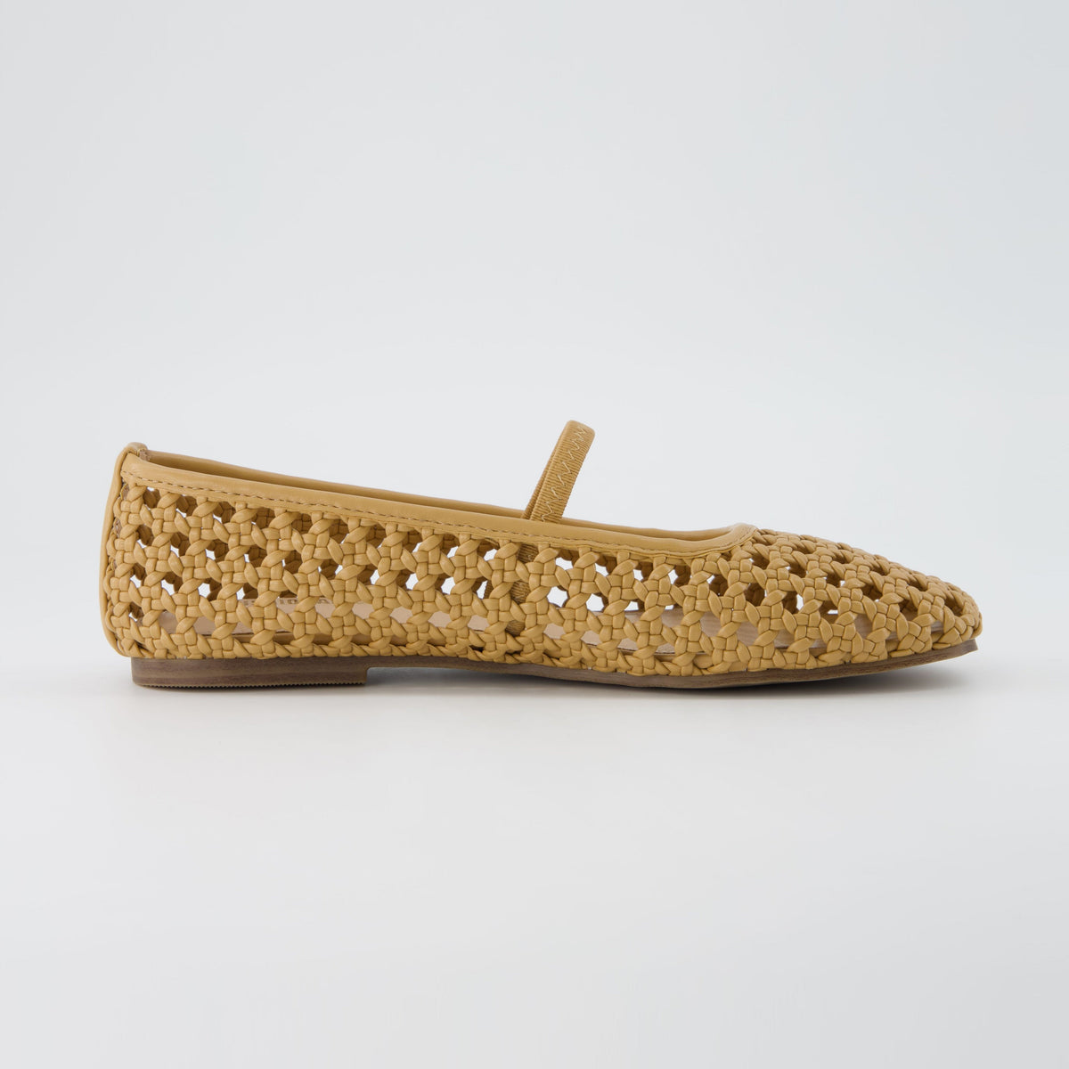 Women's Ballet Flats with Arch Support, Woven Memory Foam Slip-On Flats