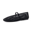 Women's Ballet Flats with Arch Support, Woven Memory Foam Slip-On Flats