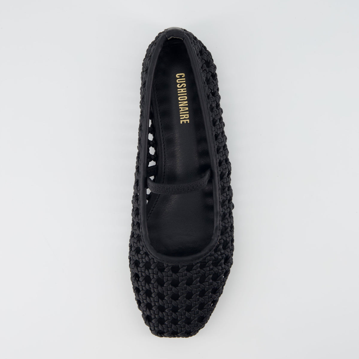 Women's Ballet Flats with Arch Support, Woven Memory Foam Slip-On Flats
