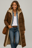 Long coat for women in Brown