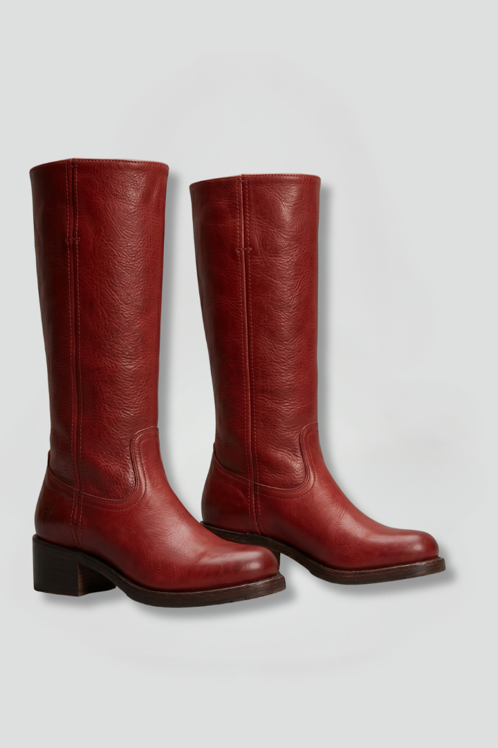 Comfortable boots for women, mid calf pull on boots