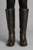 Comfortable boots for women in Dark Brown