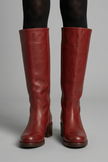 Comfortable boots for women in Red