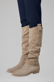 Knee high boots for women, block heel view