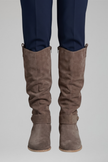 Knee high boots for women in Brown