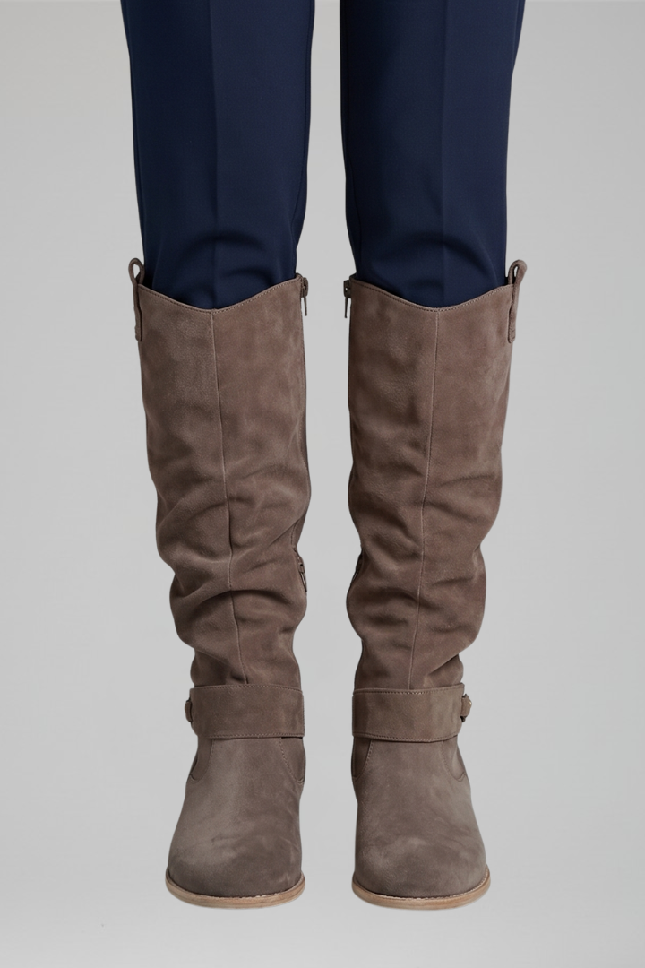 Knee high boots for women in Brown