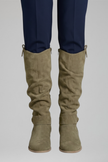 Knee high boots for women in Dark Green