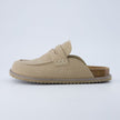 Suede Clogs for Women, Loafer Clog Mules with Cork Sole, Wide Width