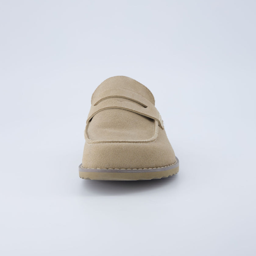 Suede Clogs for Women, Loafer Clog Mules with Cork Sole, Wide Width