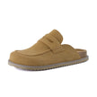 Suede Clogs for Women, Loafer Clog Mules with Cork Sole, Wide Width