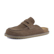 Suede Clogs for Women, Loafer Clog Mules with Cork Sole, Wide Width
