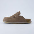 Suede Clogs for Women, Loafer Clog Mules with Cork Sole, Wide Width