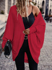 Women's Open Front Cardigan Sweater, Ribbed Knit Long Sleeve