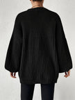 Women's Chunky Knit Cardigan, Open Front Oversized Cardigan Sweater