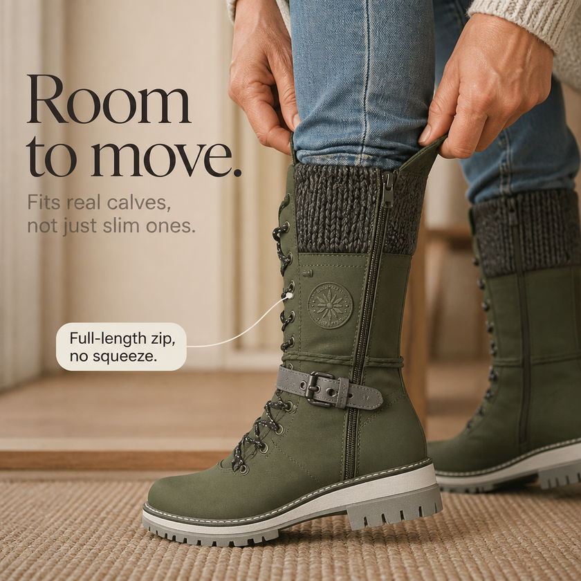 Winter snow boots womens, detail view