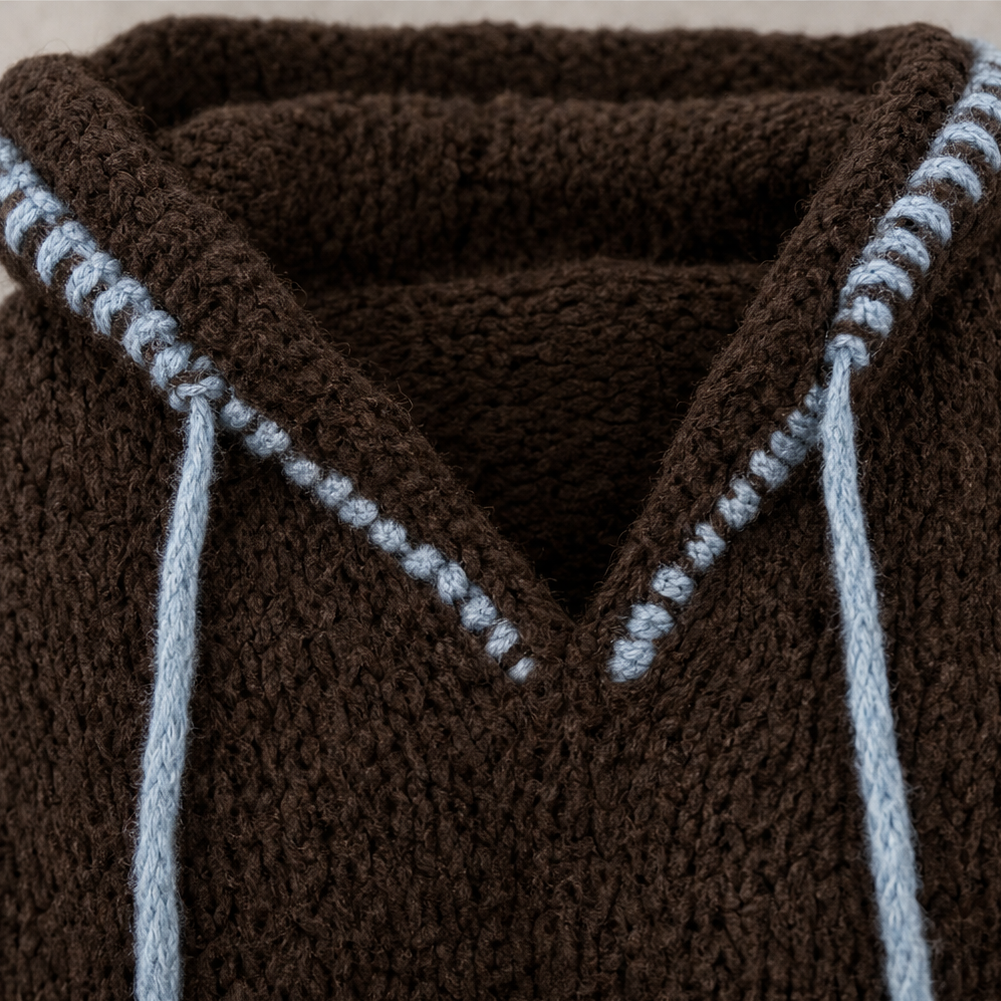 Womens sweater dress, detail view