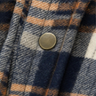 Flannel shirt jacket, detail view