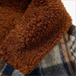 Flannel shirt jacket, detail view