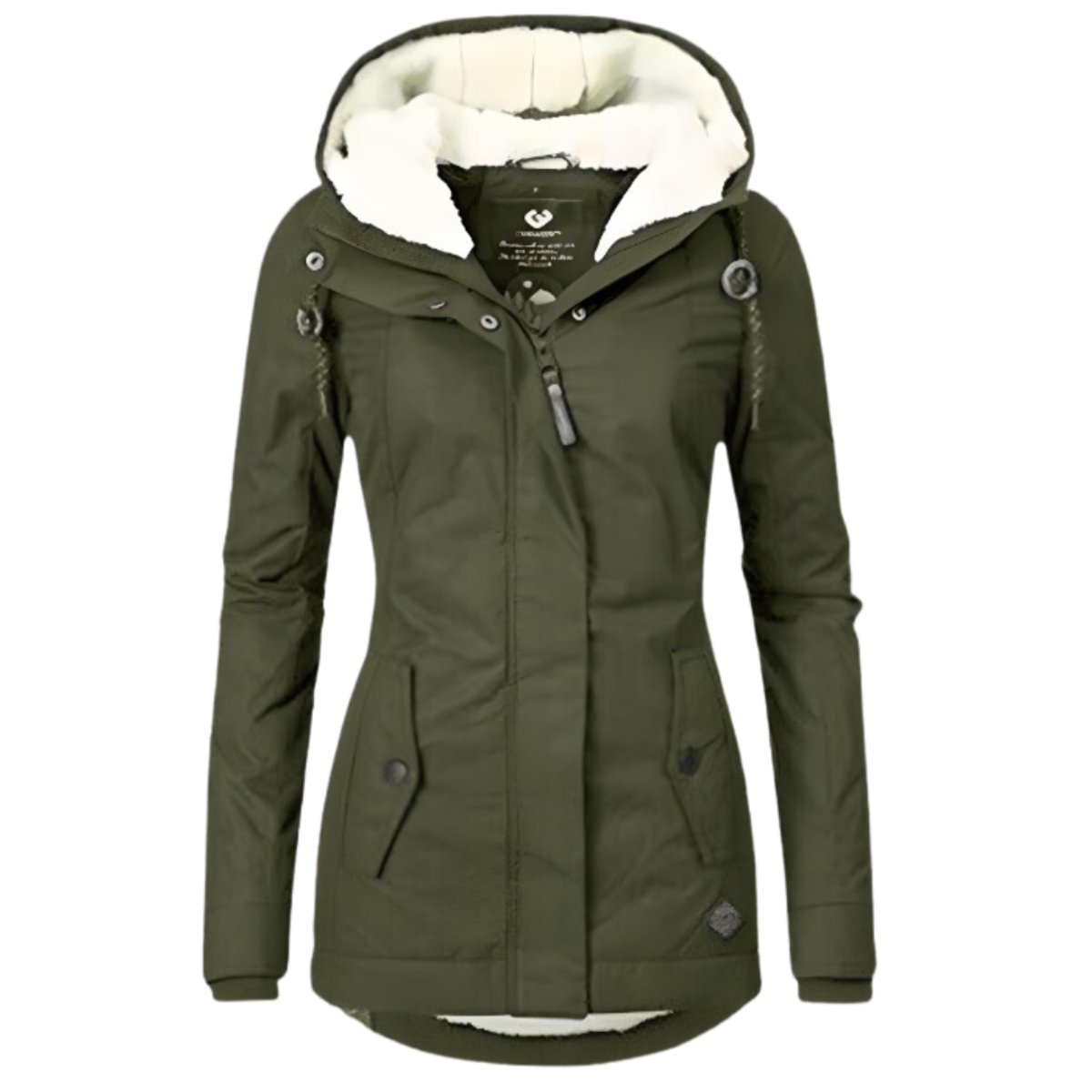 Womens parka in Military Green