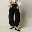 Women's Barrel Leg Jeans, High Waist Relaxed Curve Denim