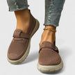Women's Slip On Sneakers, Breathable Mesh Walking Shoes with Buckle