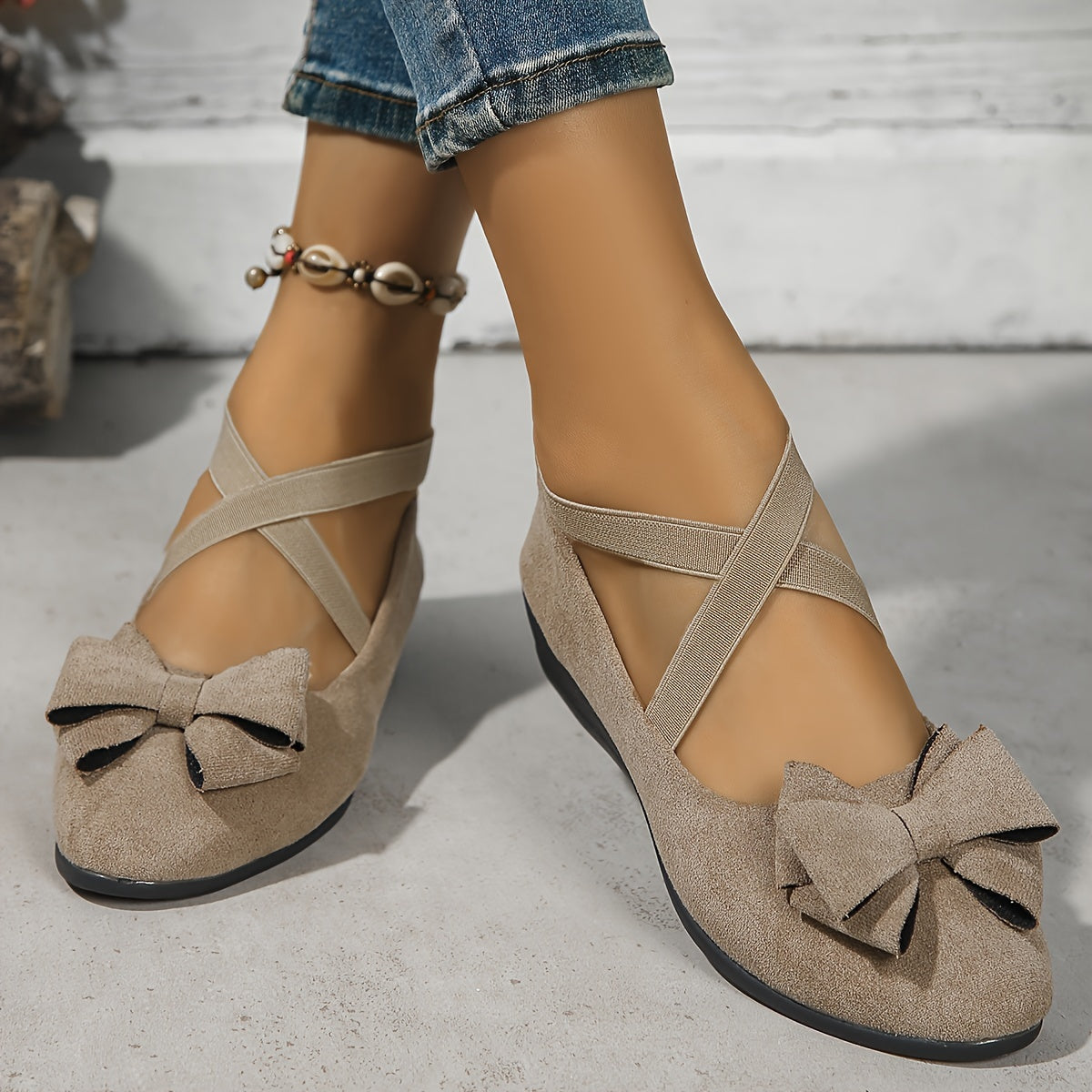Women's Comfortable Ballet Flats, Neutral Everyday Flat Shoes, US 5-11