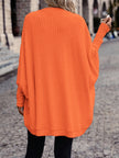 Women's Open Front Cardigan Sweater, Ribbed Knit Long Sleeve