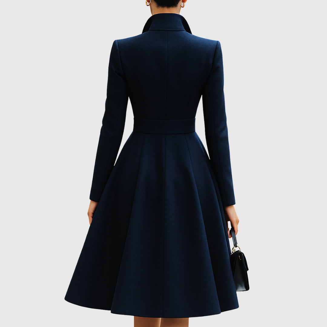 Women's Coat Dress, Tailored Button Front Work Dress, XS-2XL