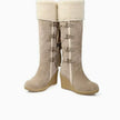 Wedge boots for women, winter outfit