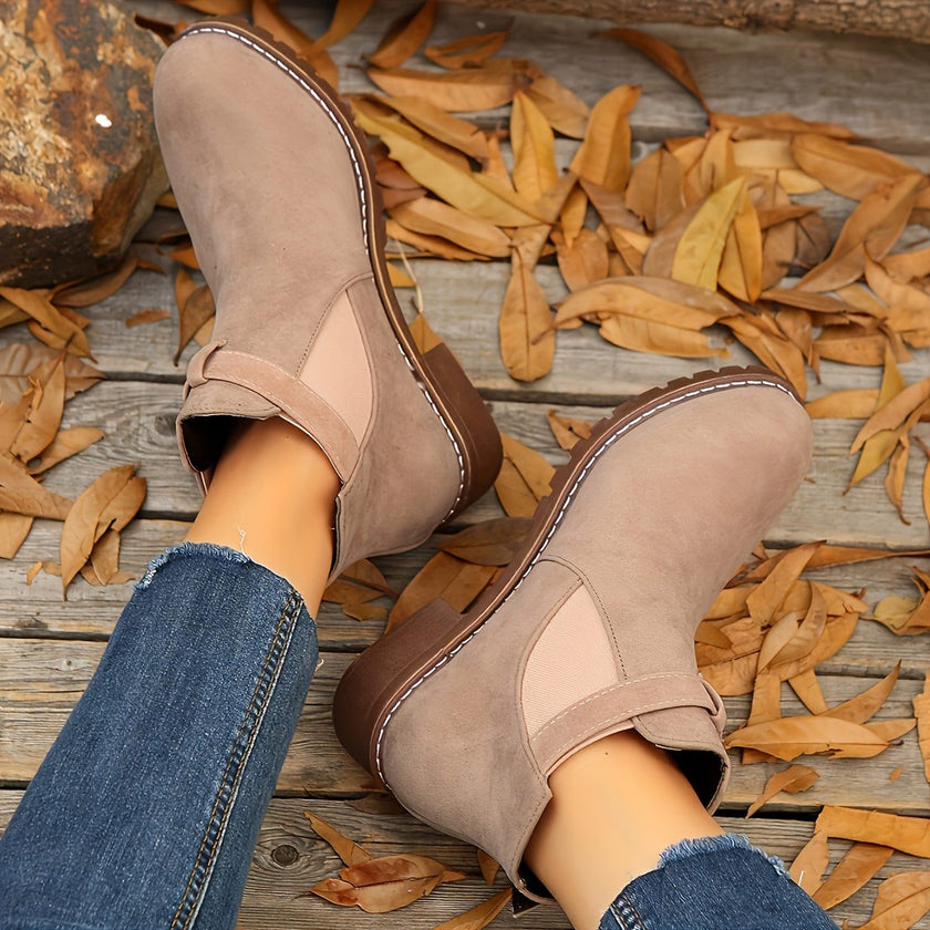 Block Heel Chelsea Boots for Women 13