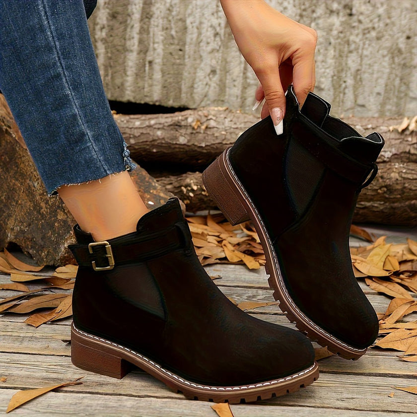 Block Heel Chelsea Boots for Women 2