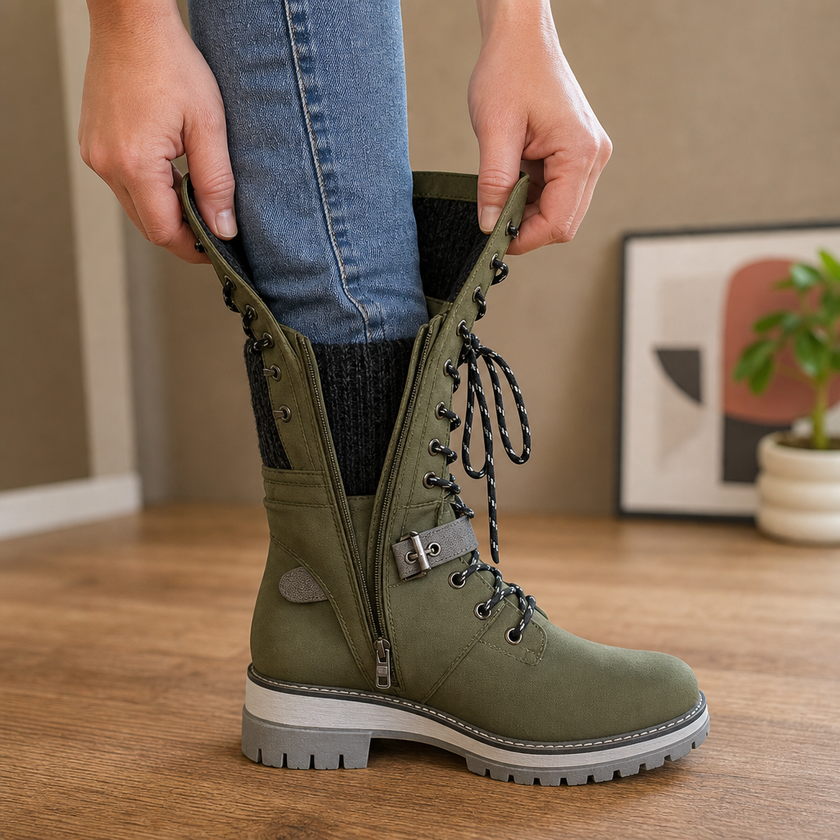Winter snow boots womens, front view