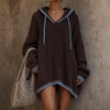 Womens sweater dress in Brown