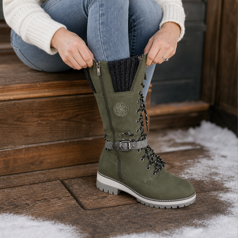 Winter snow boots womens, front view