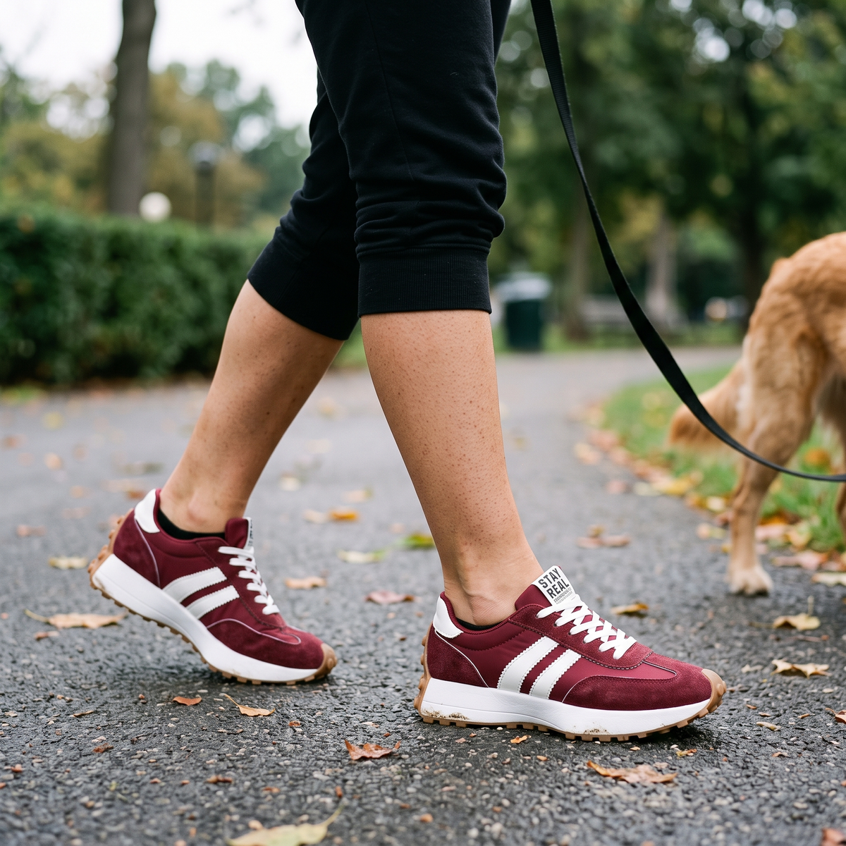 Women's Chunky Sneakers, Retro Platform Gum Sole Trainers