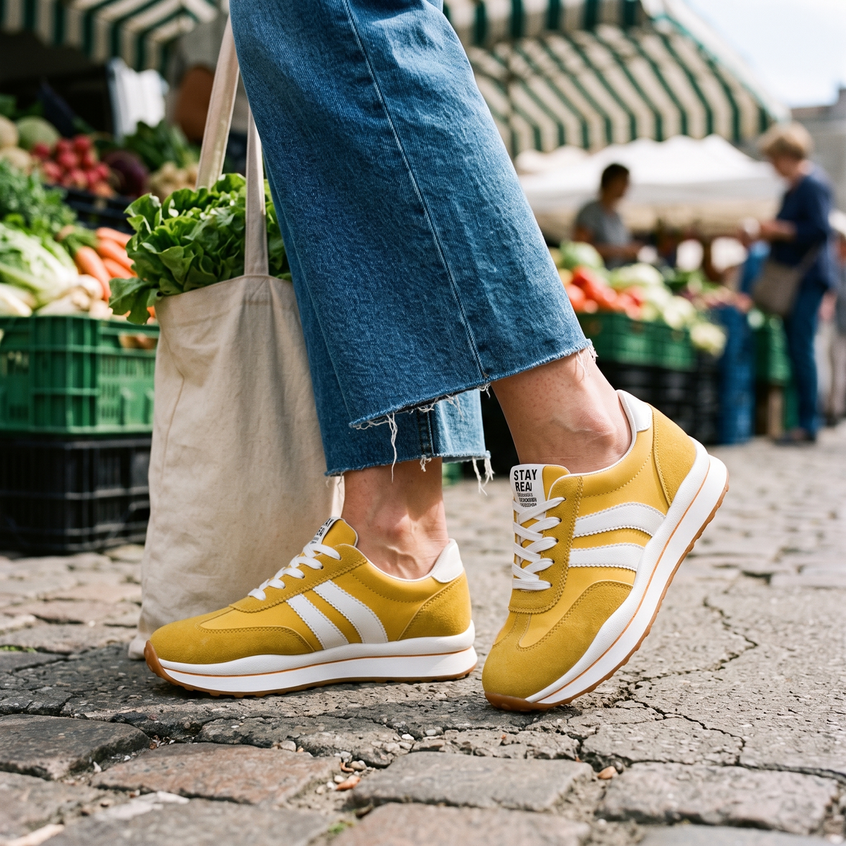 Women's Chunky Sneakers, Retro Platform Gum Sole Trainers