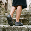 Women's Slip On Sneakers, Breathable Mesh Walking Shoes with Buckle
