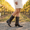 Madison slouch boots in Brown - lifestyle