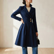 Women's Coat Dress, Tailored Button Front Work Dress, XS-2XL