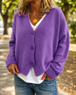 Women's Lightweight Cardigan, Open Front Thin Knit Layering Cardigan