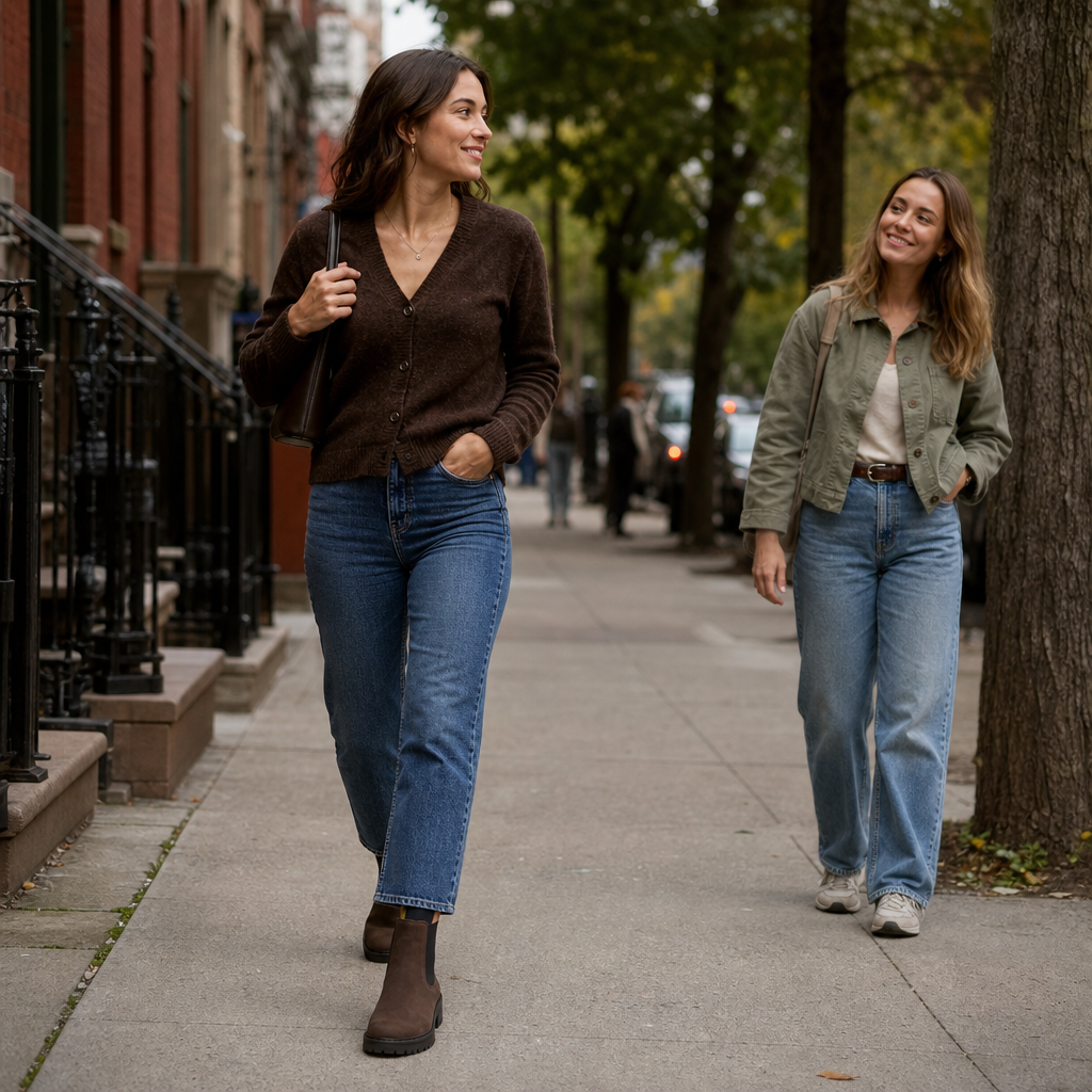 Brown Chelsea Boots for Women 4