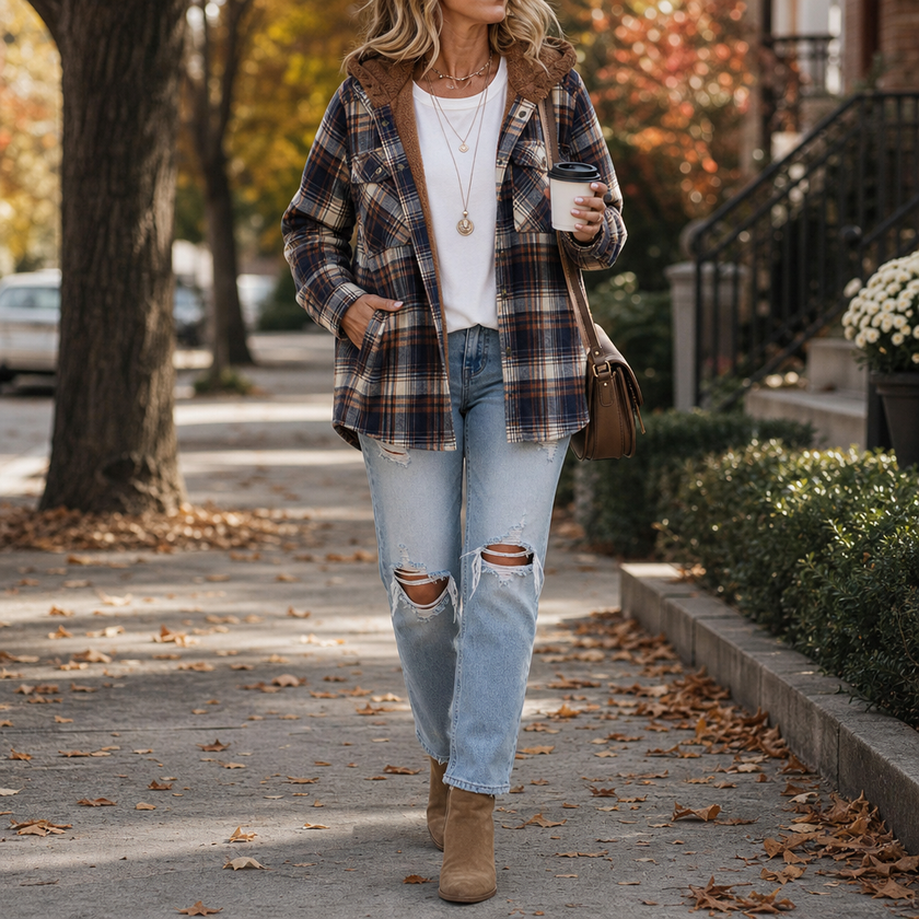 Flannel shirt jacket, size and fit