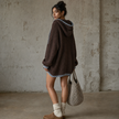 Womens sweater dress, back view
