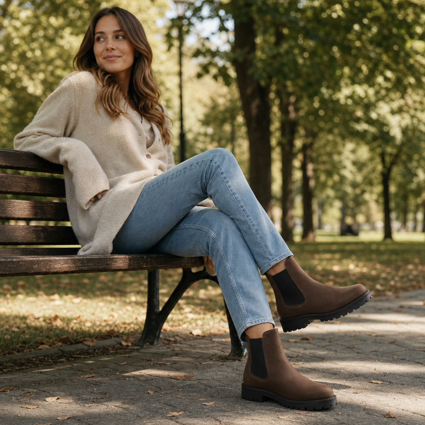 Brown Chelsea Boots for Women 6