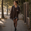 Womens sweater dress, styled outfit
